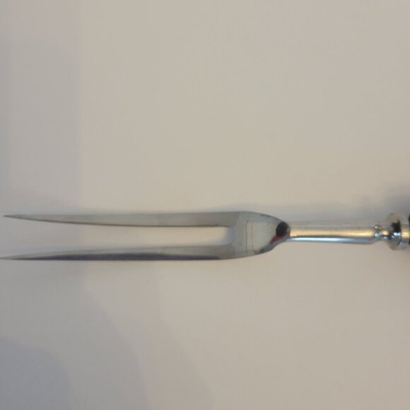 Vintage Carving Fork With Wooden Handle & Stainless Steel Prongs - Picture 4 of 5